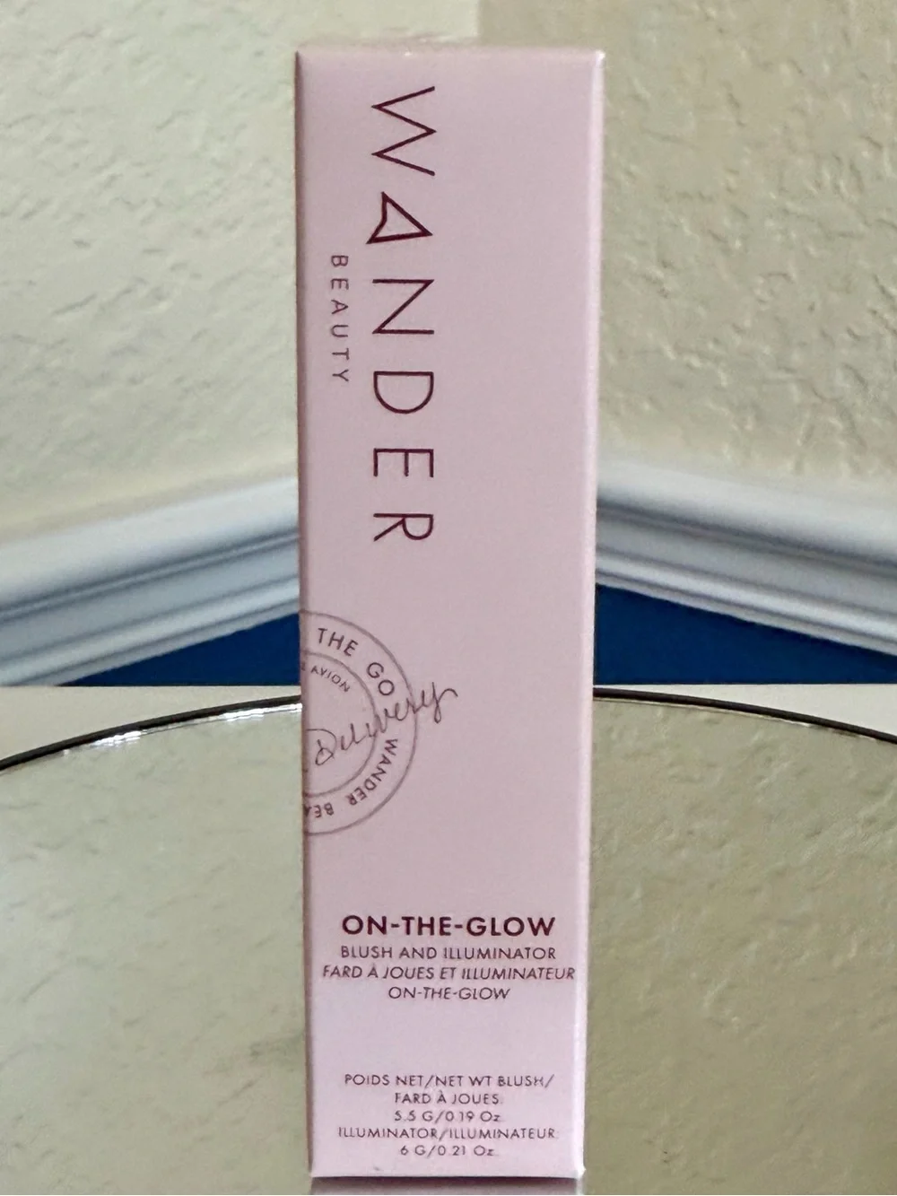 Wander Beauty On-The-Glow Stick Blush & Illuminator Sienna Sunset Nude Glow NIB